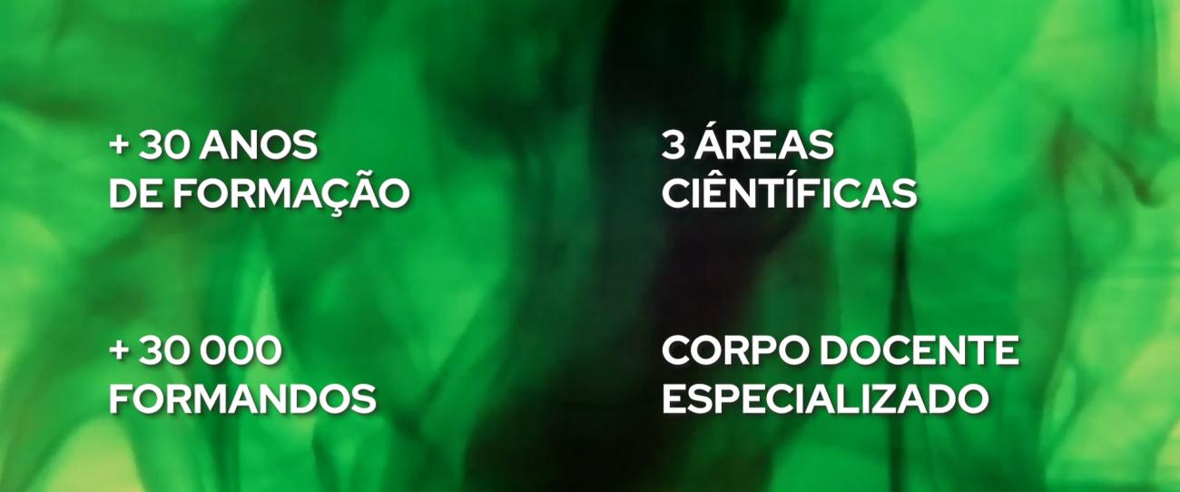 3 ÁREAS CIÊNTÍFICAS; Corpo docente especializado
